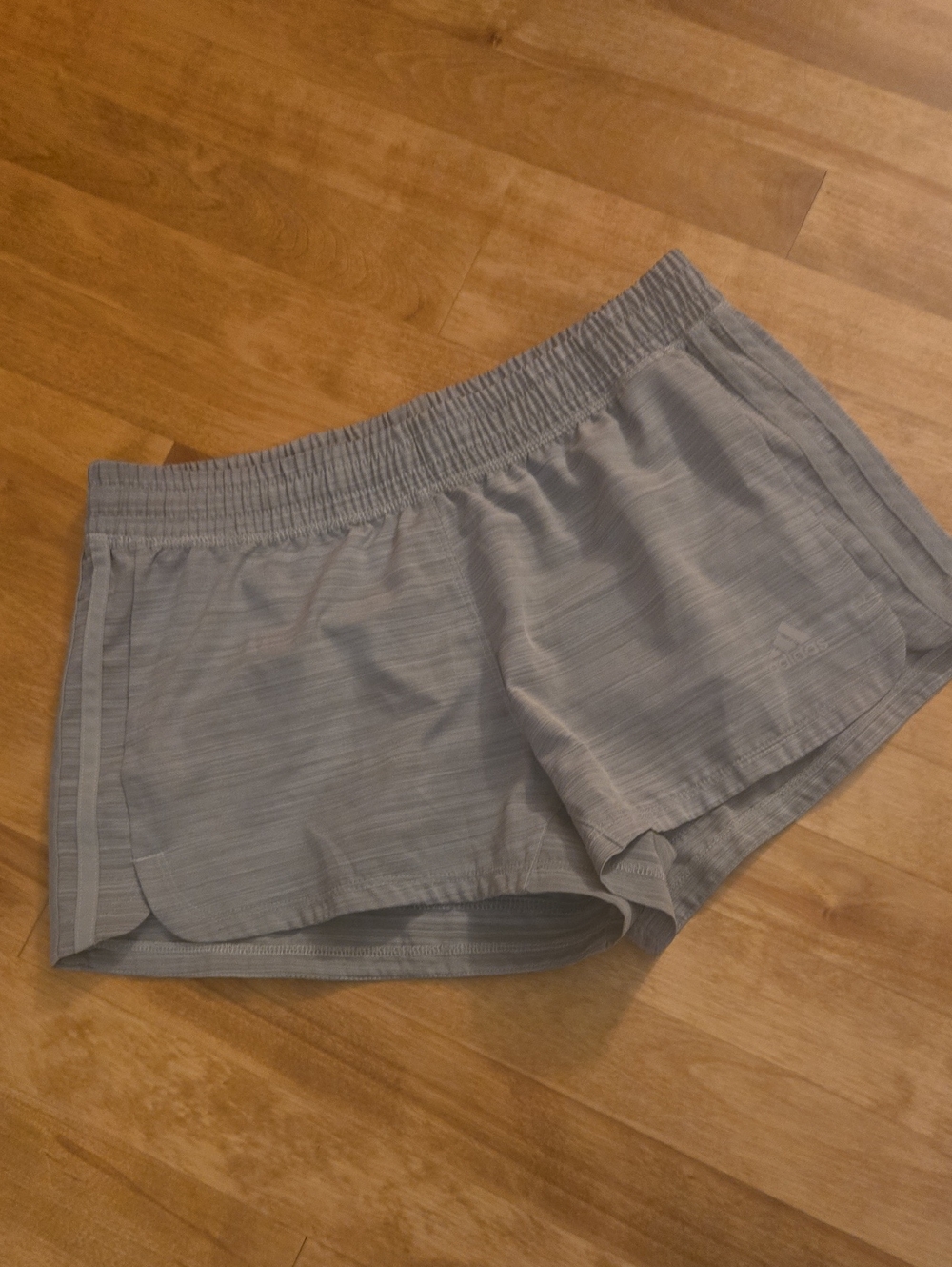Adidas Light Gray Women’s Athletic Shorts Size S